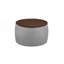 Ensemble de repose-pieds rond avec rangement, table basse 2 en 1, table basse-2039093719