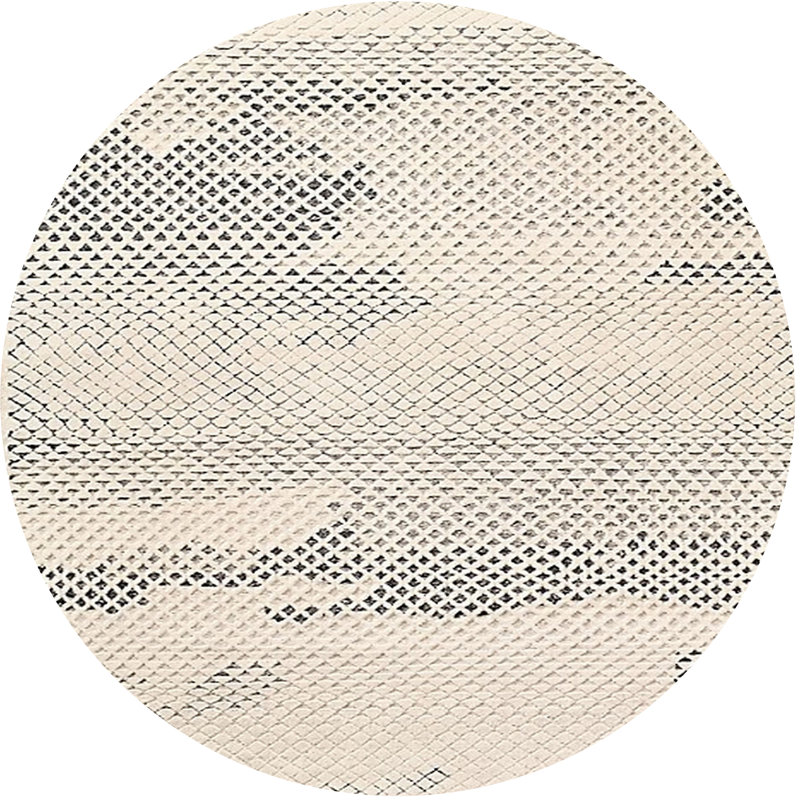 Geometric Indoor Rug, Round 5'