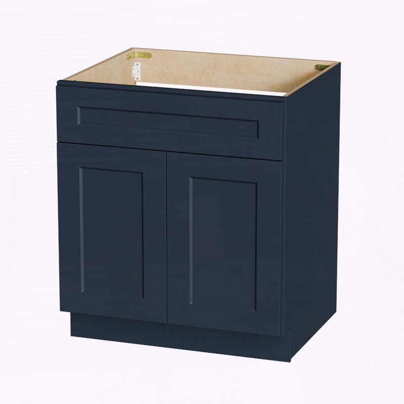 Armoire de base pour évier de cuisine Shaker RTA 33, H 34,5 po x l 33 po x P 24 po