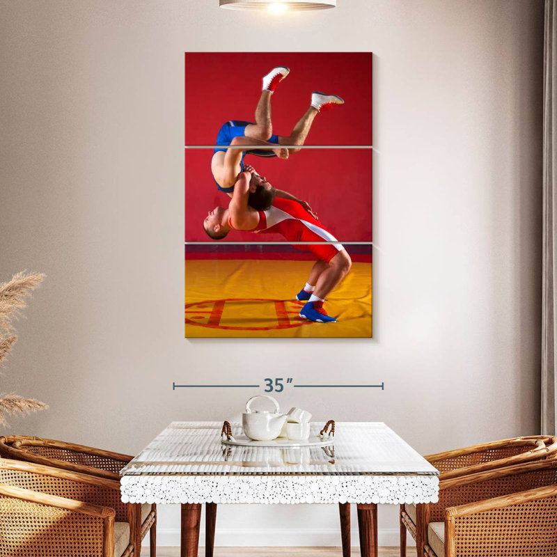 Sireci Suplex In Wrestling, 50" H x 32" W