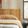 Asho Solid Wood Platform Bed with Reeded Headboard