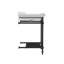 Gloss White Fireclay Rectangular Console Bathroom Sink with Overflow-119117376-49500060