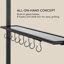 Steakhouse 2.2m x 1.4m Metal BBQ Gazebo