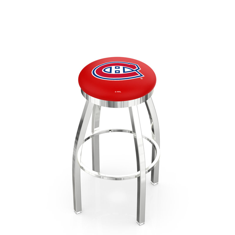 Tabouret pivotant très haut NHL, Canadiens de Montréal, Très grand (siège d'une hauteur de 36 po), Chrome