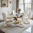Light luxury simple rectangular dining table sets-103109875