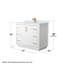 Ensemble de meuble-lavabo simple 42 po Icon-73102615-73102616