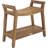Patented Asia Ascend Teak Shower Bench with Shelf