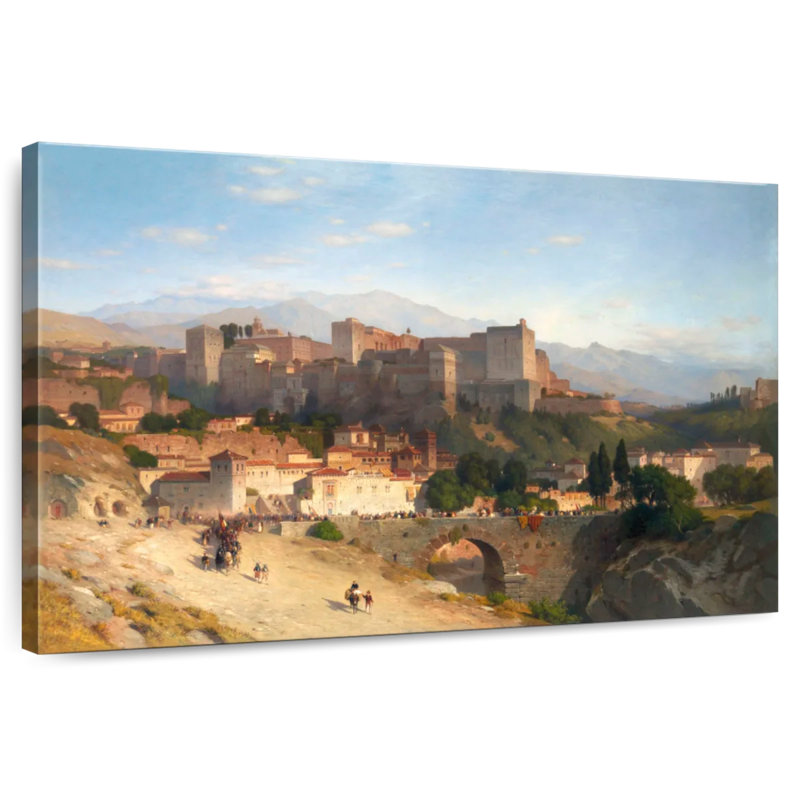 Nicci, la colline de l'Alhambra, Grenade, H 32 po x l 48 po