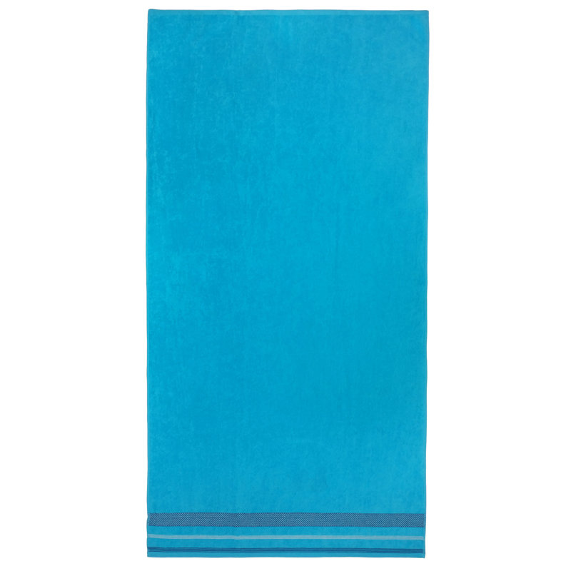 Ensemble de serviettes 100% coton 2 pièces Beach, Bleu clair