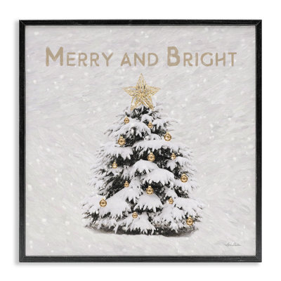 «Merry And Bright Scene On Wood» par Lori Deiter, reproduction