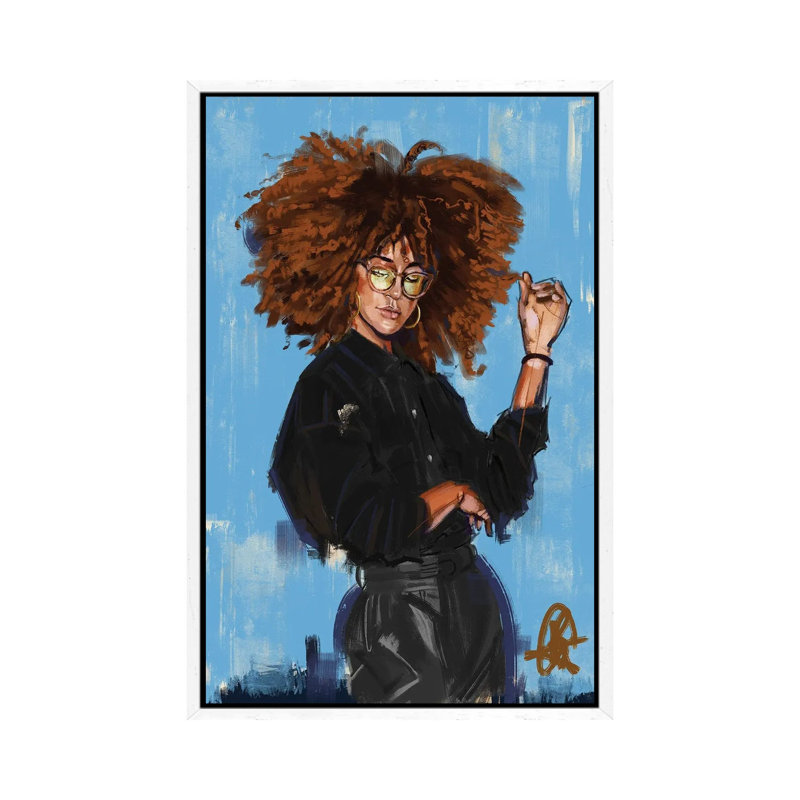 Montego Bae by Gordon Rowe - Painting on Canvas, White Framed, 66.04 cm H x 45.72 cm W