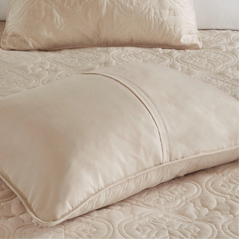3 Piece Reversible Bedspread Set King/Cal King, Khaki