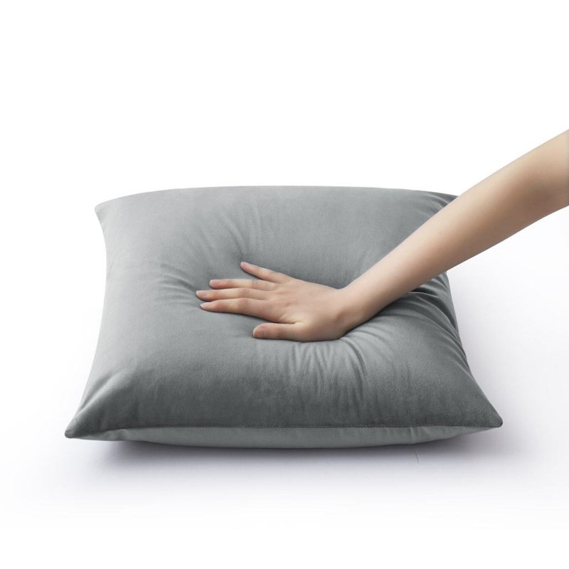 Nayelee Square Cushion Cover, Grey
