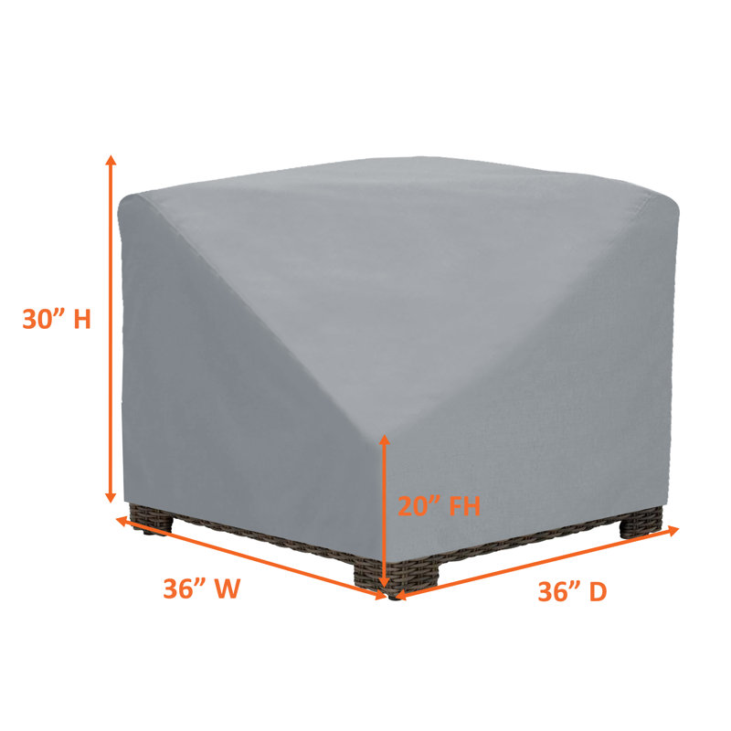 Outdoor Cover, 76.2cm H x 91.4cm W x 91.4cm D, Grey