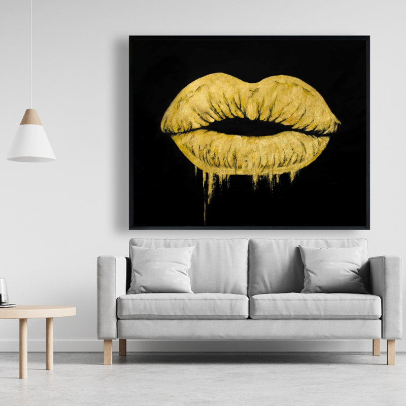 «Golden Lips» sur toile