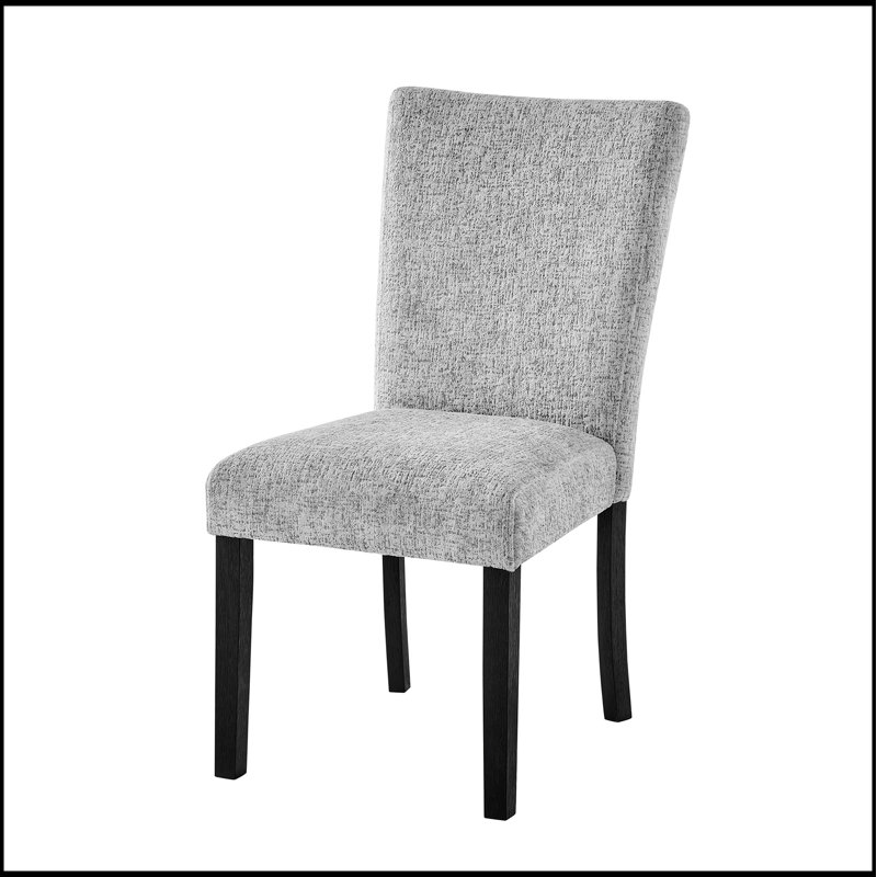 Ensemble de chaises de salle à manger 2 pièces à conception ergonomique et durable Oceanic Gray