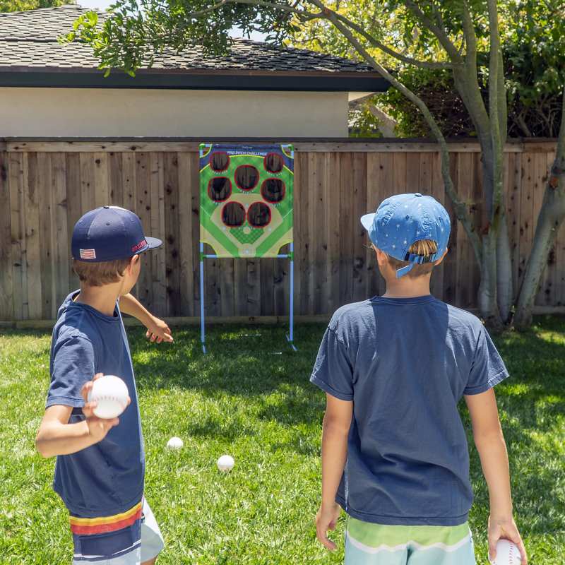 GoSports Pro Pitch Challenge Baseball Toss Game Set with PVC Frame