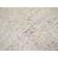 Tapis oriental antique délavé à motif floral beige 6 x 9