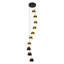 Lustre long avec escalier 10 lumières DEL à intensité variable