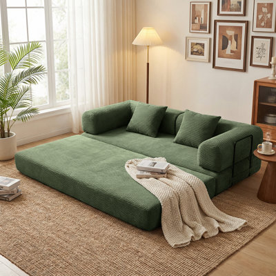 Canapé convertible peu encombrant au design modulaire