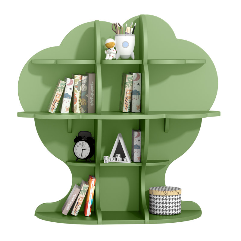 96.5cm H x 96.5cm W Bookcase, Green