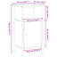 Hedger 41 cm W Iron Bedside Table-1084920230-1084920231