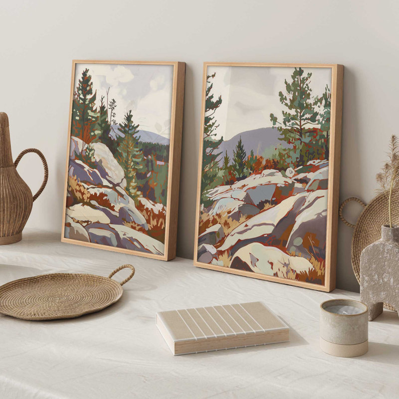 «Rocky Mountain View», Zinc patiné, H 25,25 po x l 19,25 po
