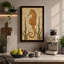 Seahorse Mosaic Coastal - Wrapped Canvas-1707573618-1707573623