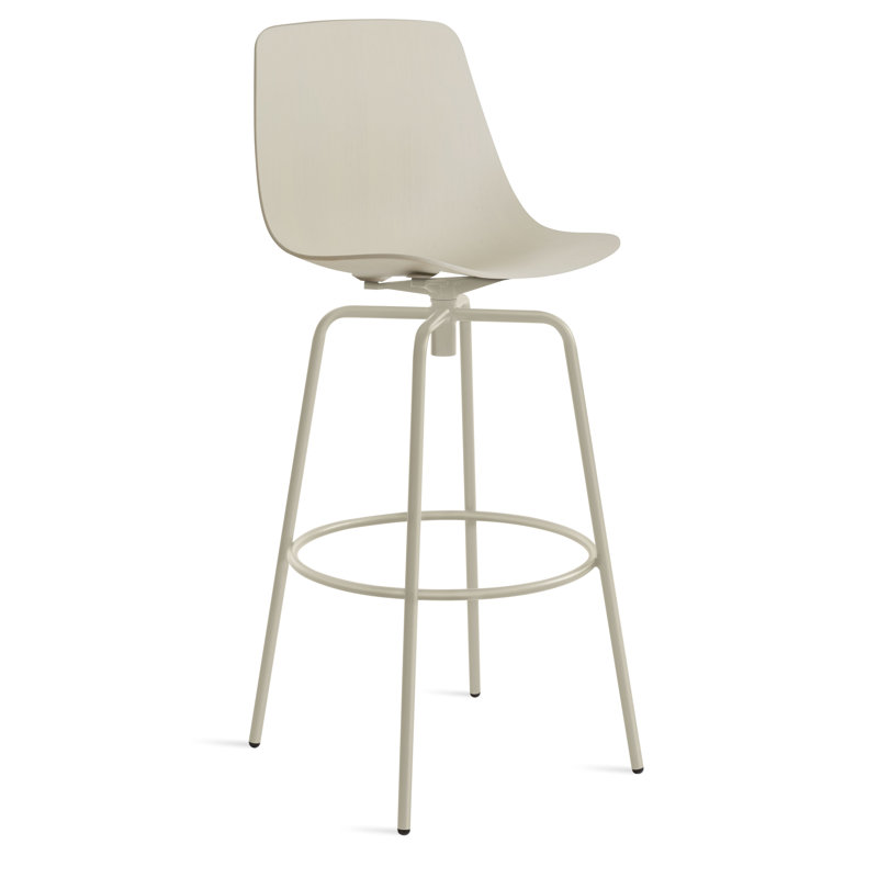 Tabouret pivotant Clean Cut, Tabouret de bar (siège d'une hauteur de 31 po), Noyer