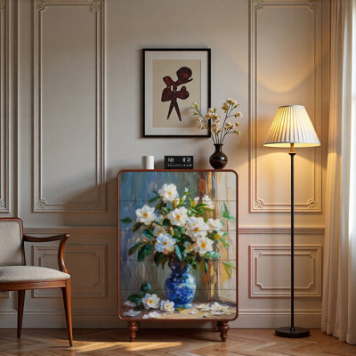 Armoire de rangement de salon de style français