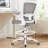 Mesh Drafting Chair Tall Office Chair With Adjustable Footrest Ring-279025774-279025775