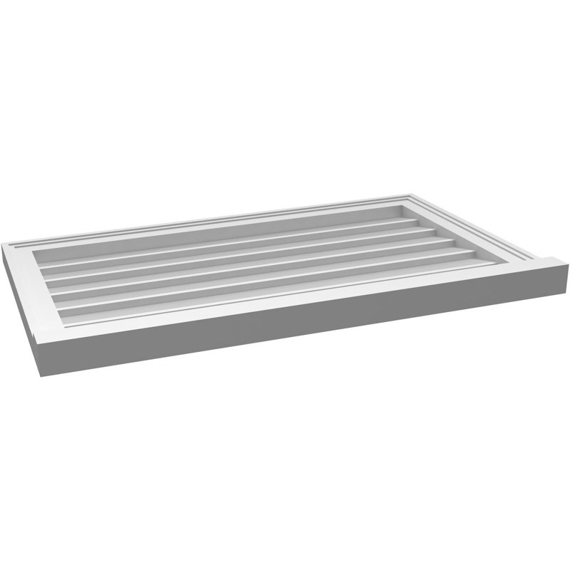 Cadre de seuil Brickmould, brun clair apprêté, H 20 po x l 34 po x P 2 po