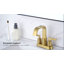 Robinet de salle de bain central à 4 poignées 4 po avec bonde escamotable 4 po-63963040