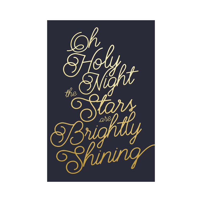 Oh Holy Night by Leah Straatsma - Wrapped Canvas Print, 30.48cm H x 20.32cm W x 1.905cm D