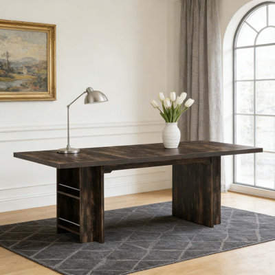 Large Wood Executive Computer Writing Desk with Storage