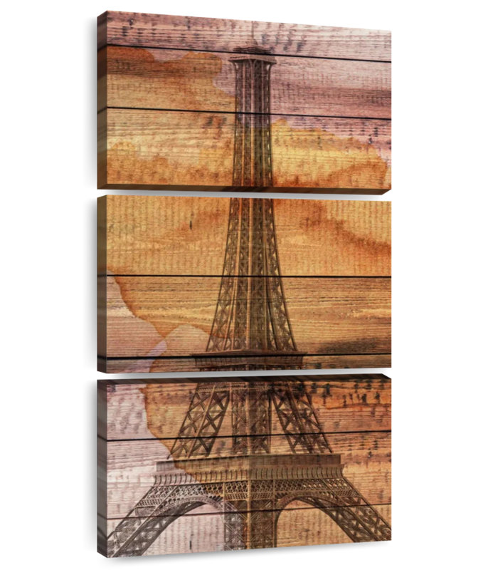 Tour Eiffel en bois, H 27 po x l 12 po