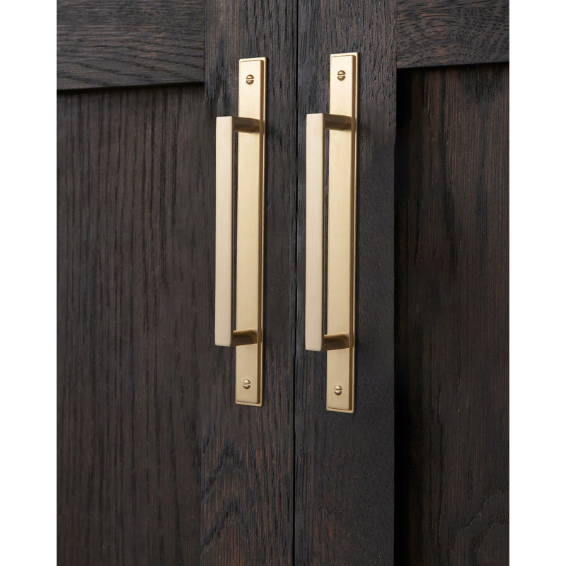 Poignée d'armoire classique avec contre-plaque (G026), 5", Bronze champagne
