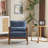 Lemley Upholstered Accent Chair With Wooden Legs And One Pillow-711632032