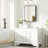 Recessed & Surface Framed Medicine Cabinet with Mirror and Shelves-440333725-440333665