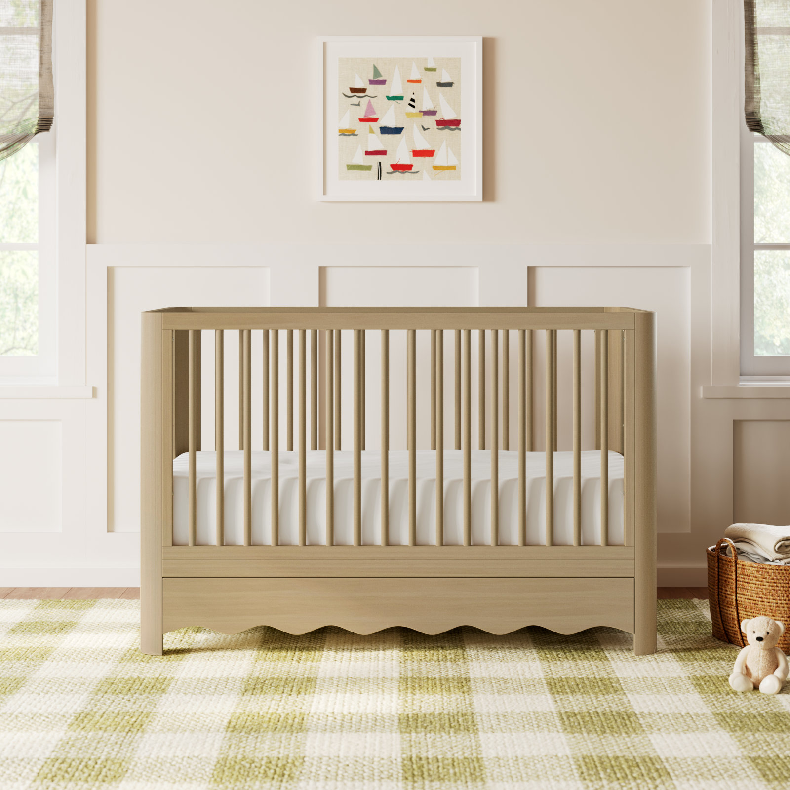 Storkcraft Casablanca Deluxe 5-In-1 Convertible Crib, Driftwood