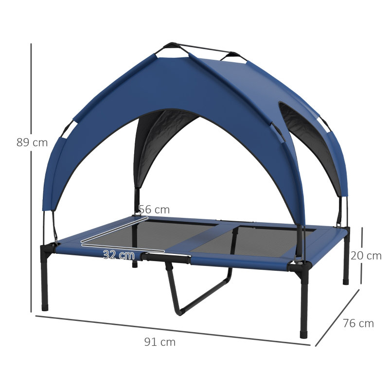 Polyester Pet Bed, Blue