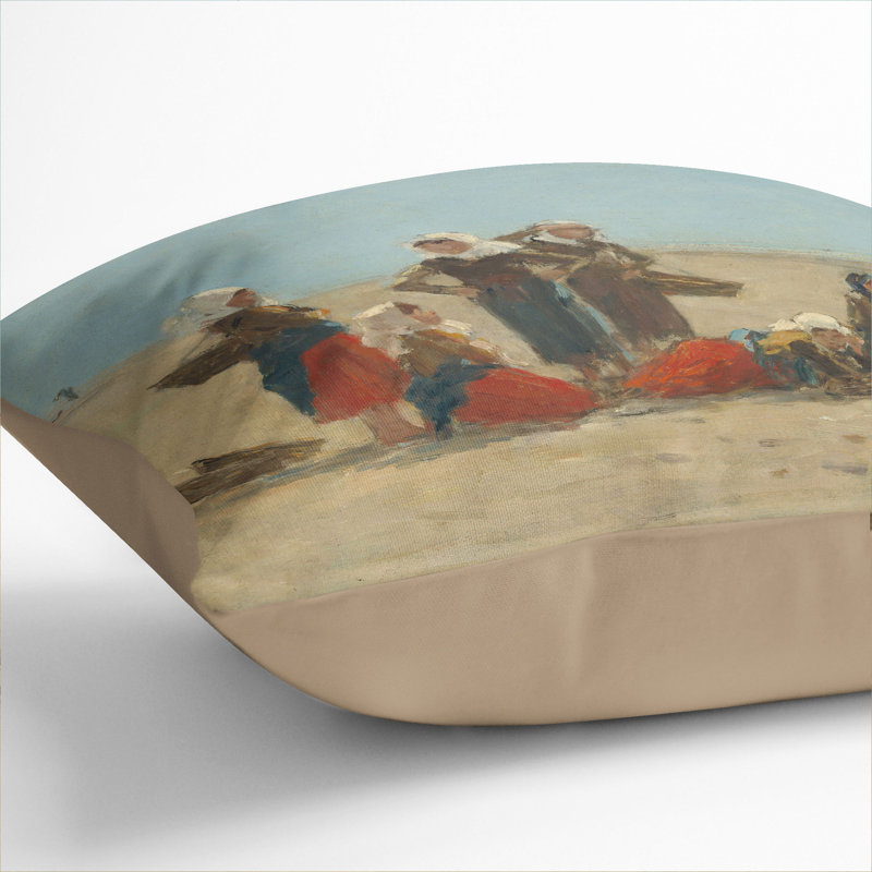 Square Cushion, 40cm H x 40cm W x 15cm D, Stone