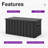 Purple Leaf 120 Gallons Water Resistant Lockable Resin Deck Box, Gray - Outdoor Storage Container for Patio Cushions, Pool Accessories & Garden Tools-115595884-115595887-134054958