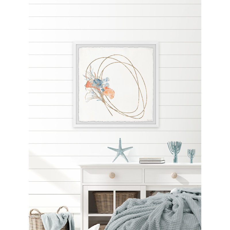 Underwater Plants - Single Picture Frame Painting, 30cm H x 30cm W x 3.81cm D