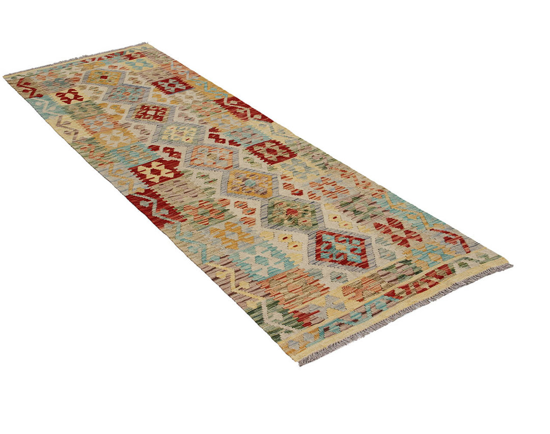Shuler Handwoven Wool/Cotton Orange Rug
