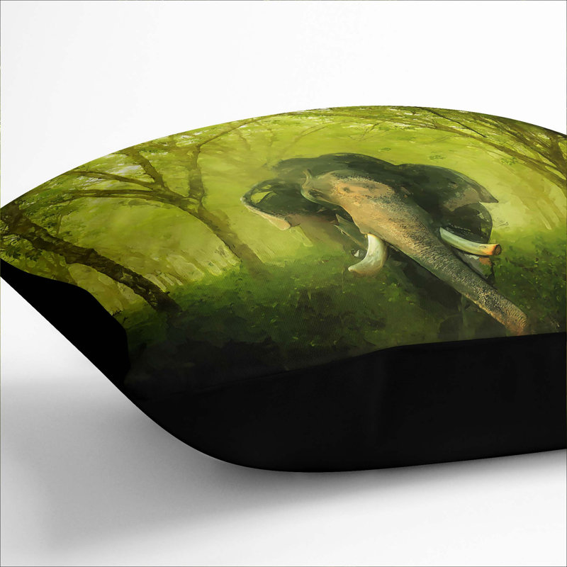 Square Throw Cushion, Black, 55cm H x 55cm W x 20cm D