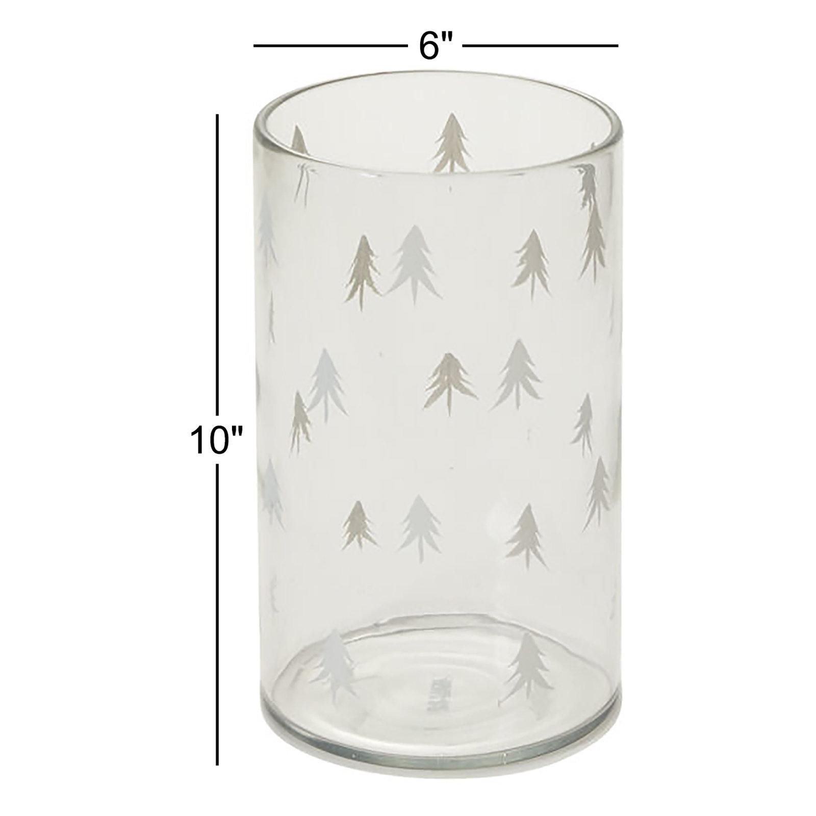 Ovelia 10" Glass Tabletop Votive Holder, 10" H x 6" W x 6" D