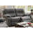 Contemporary Motion 1Pc Couch Metal Reclining Living Room Furniture Slate Breathable Leatherette Recliners