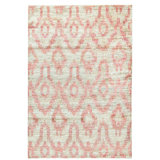 Hand-Knotted High-Quality Rust and Beige Area Rug
