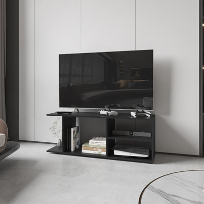 Meuble audio-vidéo Barton, salon, noir